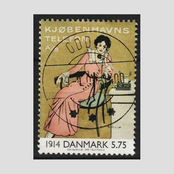 FRIMRKER DANMARK | 2000 - AFA 1238 - 1900-tallet serie 1 - 5,75 Kr. - Lux Stemplet Odder