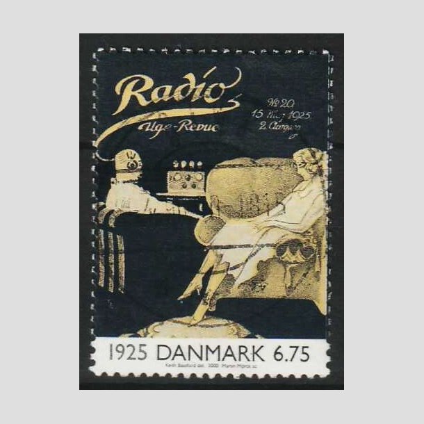 FRIMRKER DANMARK | 2000 - AFA 1253 - 1900-tallet. Serie 2. - 6,75 Kr. - Lux Stemplet Ribe