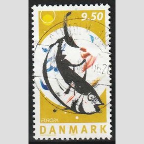 FRIM�RKER DANMARK | 2005 - AFA 1438 - Europam�rker - 9,50 Kr. Fiskeret - Pragt Stemplet Stoholm