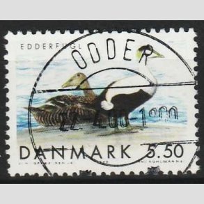 FRIM�RKER DANMARK | 1999 - AFA 1224 - Danske tr�kfugle - 5,50 Kr. Edderfugl - Lux Stemplet Odder