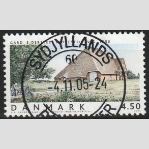 FRIM�RKER DANMARK | 2005 - AFA 1418 - Danske boliger - 4,50 Kr. Ejerder, G�rd - Pragt Stemplet