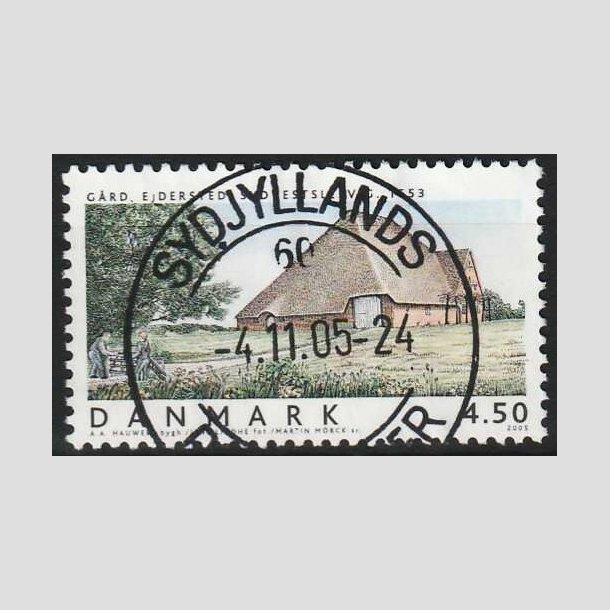FRIM�RKER DANMARK | 2005 - AFA 1418 - Danske boliger - 4,50 Kr. Ejerder, G�rd - Pragt Stemplet