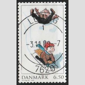 FRIM�RKER DANMARK | 2009 - AFA 1596 - Leg i sneen - 6,50 Kr. flerfarvet - Lux Stemplet Lemvig