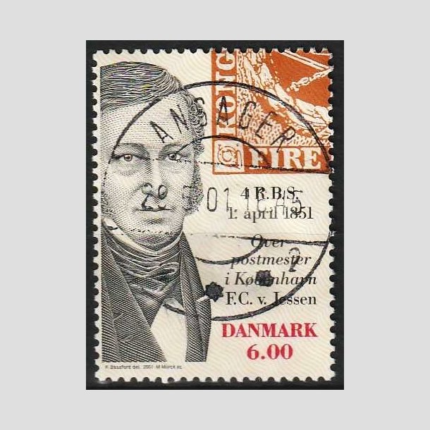 FRIM�RKER DANMARK | 2001 - AFA 1278 - Frim�rket 150 �r - 6,00 Kr. - Lux Stemplet Ansager