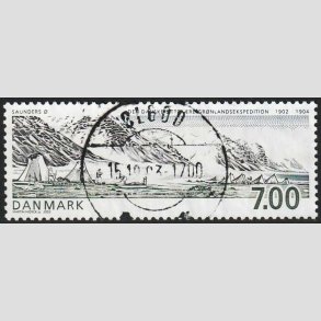 FRIM�RKER DANMARK | 2003 - AFA 1347 - Gr�nlandsekspedition - 7,00 Kr. - Lux Stemplet �lgod