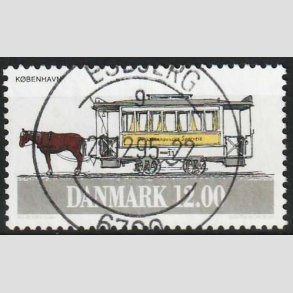 FRIM�RKER DANMARK | 1994 - AFA 1073 - Sporvogne - 12,00 Kr. flerfarvet - Pragt Stemplet Esbjerg
