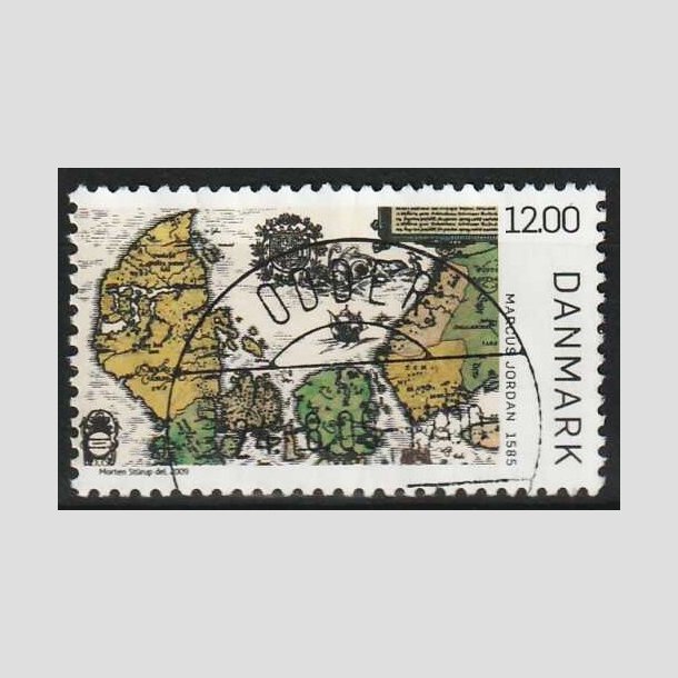 FRIM�RKER DANMARK | 2009 - AFA 1587 - Gamle Danmarkskort - 12,00 Kr. - Lux Stemplet Odder