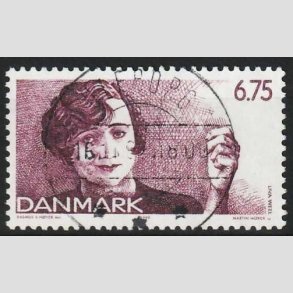 FRIM�RKER DANMARK | 1999 - AFA 1215 - Dansk revy - 6,75 Kr. lilla - Lux Stemplet Ulfborg