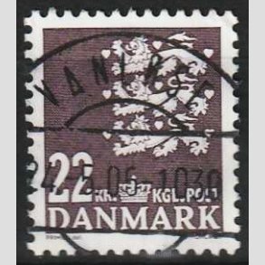 FRIMRKER DANMARK | 2005 - AFA 1415 - Lille Rigsvben - 22 Kr. brunviolet - Lux Stemplet Vanlse