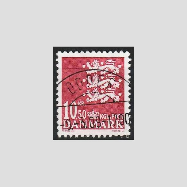 FRIMRKER DANMARK | 2009 - AFA 1562 - Lille Rigsvben - 10,50 Kr. rd - Pragt Stemplet Odder