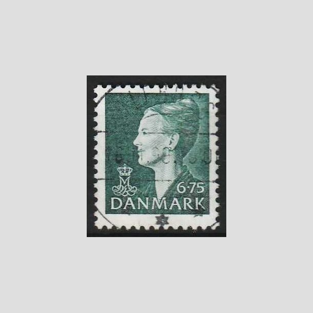 FRIMRKER DANMARK | 1999 - AFA 1203 - Dronning Margrethe II - 6,75 Kr. grn - Flot stemplet Ulfborg