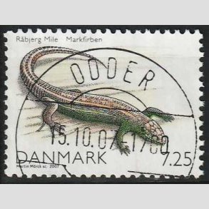 FRIM�RKER DANMARK | 2007 - AFA 1514 - Danmarks natur I - 7,25 Kr. - Lux Stemplet Odder