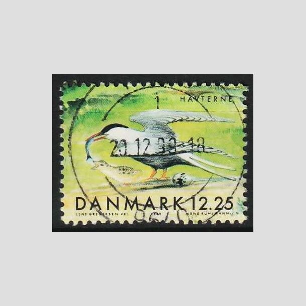 FRIM�RKER DANMARK | 1999 - AFA 1225a - Danske tr�kfugle - 12,25 Kr. Havterne - Pragt Stemplet