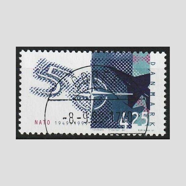 FRIM�RKER DANMARK | 1999 - AFA 1208 - NATO 50 �r. - 4,25 Kr. flerfarvet - Lux Stemplet 