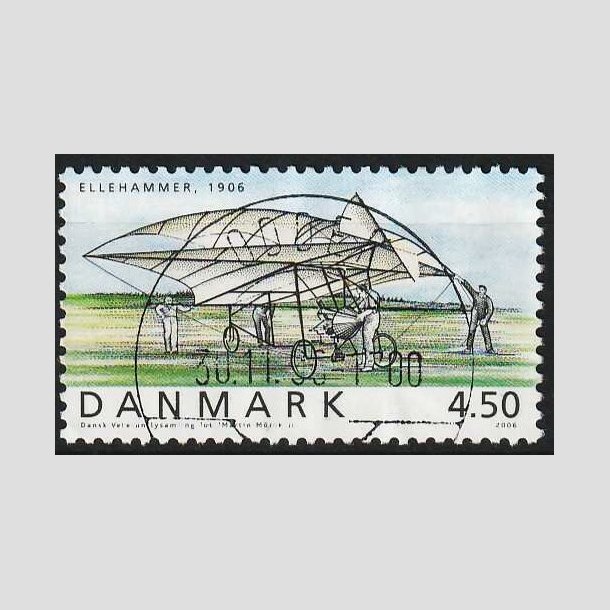 FRIM�RKER DANMARK | 2006 - AFA 1478 - Ellehammer - 4,50 Kr. flerfarvet - Lux Stemplet