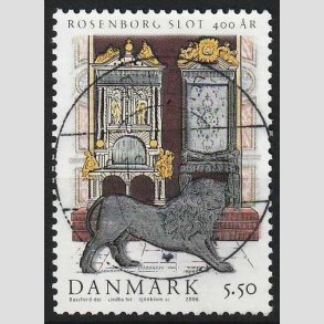 FRIM�RKER DANMARK | 2006 - AFA 1464 - Roseborg Slot 400 �r. - 5,50 Kr. - Pragt Stemplet Ribe
