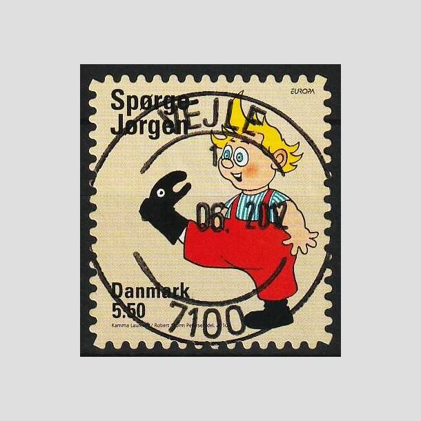 FRIM�RKER DANMARK | 2010 - AFA 1628Eb - B�rneb�ger - 5,50 Kr. Sp�rge-J�rgen - Pragt Stemplet