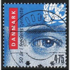 FRIM�RKER DANMARK | 2007 - AFA 1500 - Danske FN soldater i 50 �r. - 4,75 Kr. - Lux Stemplet Odder