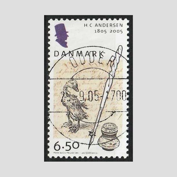 FRIM�RKER DANMARK | 2005 - AFA 1424 - H.C. Andersen - 6,50 Kr. Pen og bl�k - Lux Stemplet Odder