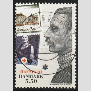 FRIMRKER DANMARK | 2001 - AFA 1296 - HAFNIA 01 UDSTILLING - 5,50 Kr. - Pragt Stemplet Brrup