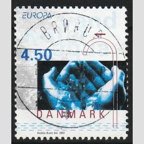 FRIMRKER DANMARK | 2001 - AFA 1283 - Europamrker - 4,50 Kr. flerfarvet - Lux Stemplet Brrup 