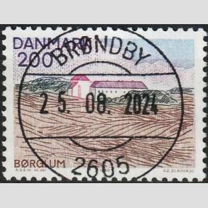 FRIM�RKER DANMARK | 1980 - AFA 702 - Nord for Limfjorden - 200 �re flerfarvet - Pragt Stemplet 