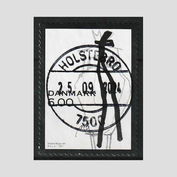 FRIM�RKER DANMARK | 2011 - AFA 1671 - Mode - 6,00 Kr. flerfarvet - Lux Stemplet