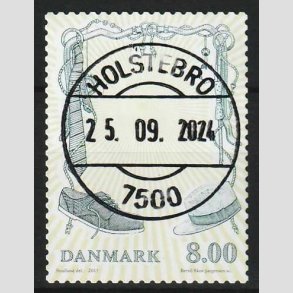 FRIM�RKER DANMARK | 2011 - AFA 1672 - Mode - 8,00 Kr. flerfarvet - Pragt Stemplet