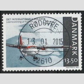 FRIM�RKER DANMARK | 2007 - AFA 1498 - Internationalt polar�r - 13,50 Kr. flerfarvet - Pragt Stemplet