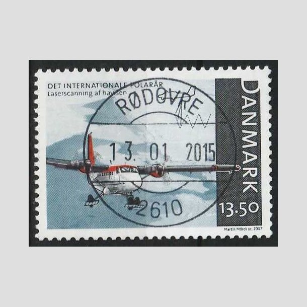 FRIM�RKER DANMARK | 2007 - AFA 1498 - Internationalt polar�r - 13,50 Kr. flerfarvet - Pragt Stemplet