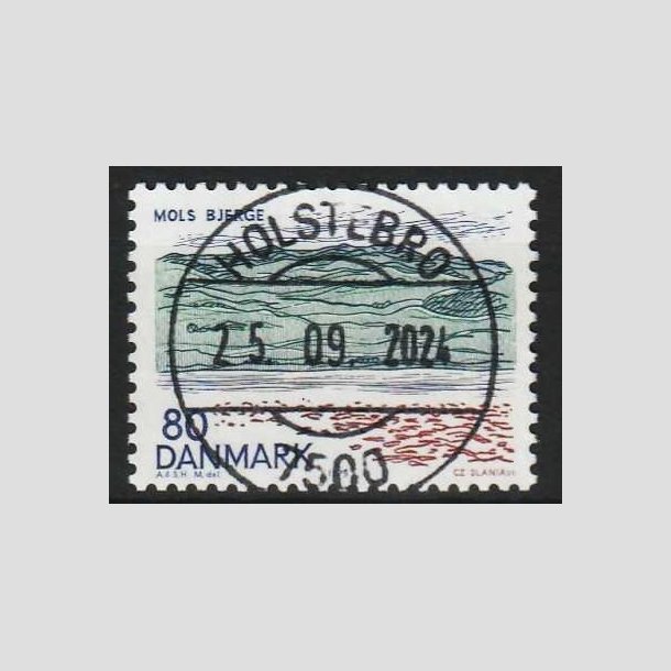 FRIM�RKER DANMARK | 1979 - AFA 686 - Nordjylland - 80 �re flerfarvet - Lux Stemplet 