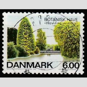 FRIMRKER DANMARK | 2001 - AFA 1273 - Botanisk Have - 6,00 Kr. flerfarvet - Lux Stemplet Brrup