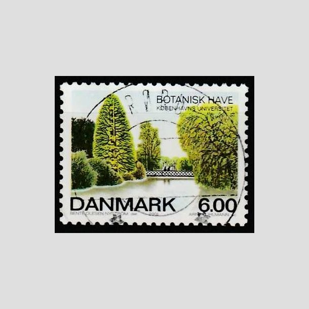 FRIM�RKER DANMARK | 2001 - AFA 1273 - Botanisk Have - 6,00 Kr. flerfarvet - Lux Stemplet Br�rup