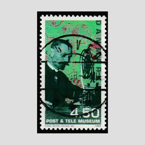FRIM�RKER DANMARK | 1998 - AFA 1177 - Post og Tele museet - 4,50 Kr. - Pragt Stemplet Egtved