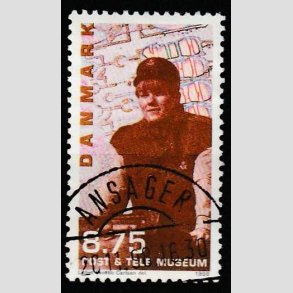 FRIM�RKER DANMARK | 1998 - AFA 1179 - Post og Tele museet - 8,75 Kr. - Pragt Stemplet Ansager