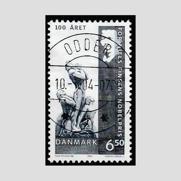 FRIM�RKER DANMARK | 2003 - AFA 1372 - Dansk Nobelpris 100 �r. - 6,50 Kr. - Lux Stemplet Odder