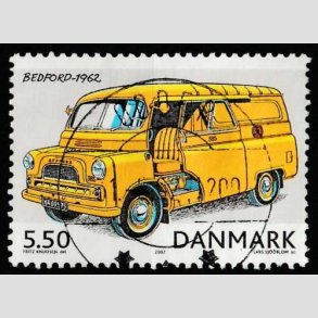 FRIM�RKER DANMARK | 2002 - AFA 1322 - Postk�ret�jer - 5,50 Kr. flerfarvet - Lux Stemplet Odder