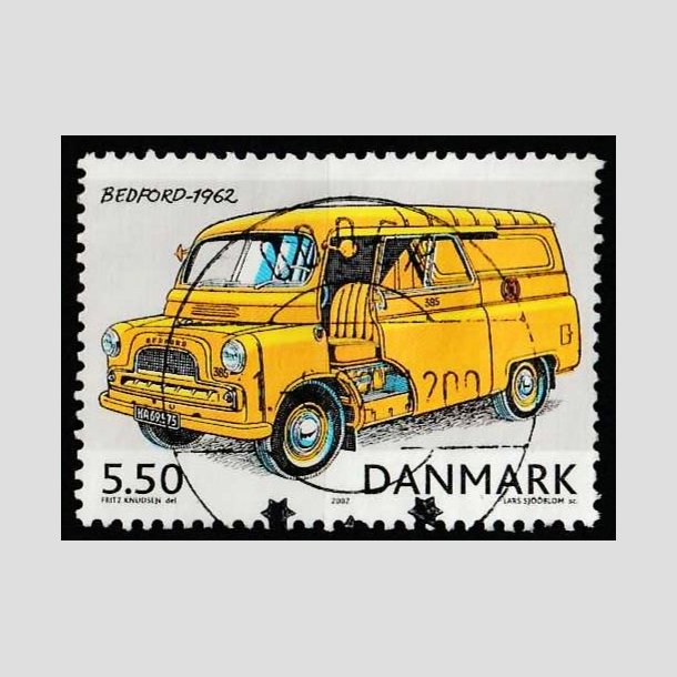 FRIM�RKER DANMARK | 2002 - AFA 1322 - Postk�ret�jer - 5,50 Kr. flerfarvet - Lux Stemplet Odder