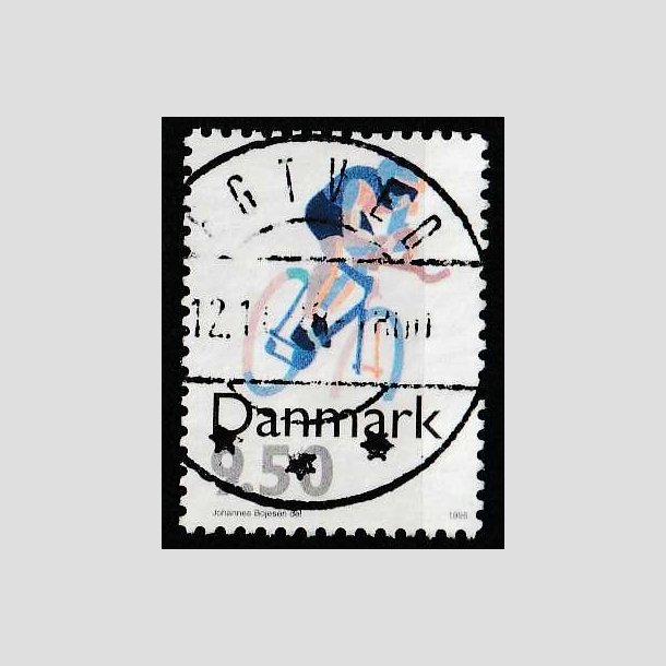 FRIM�RKER DANMARK | 1996 - AFA 1114 - Sport - 9,50 Kr. flerfarvet - Pragt Stemplet 
