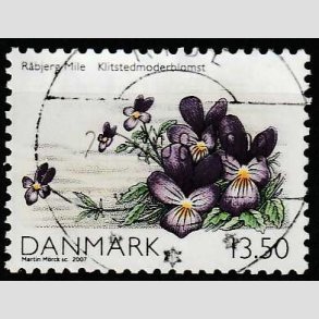 FRIM�RKER DANMARK | 2007 - AFA 1515 - Danmarks natur I - 13,50 Kr. - Pragt Stemplet Ribe