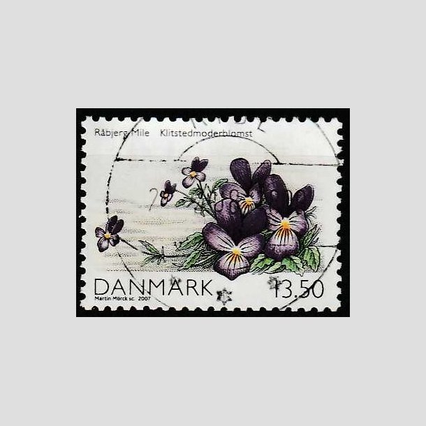 FRIM�RKER DANMARK | 2007 - AFA 1515 - Danmarks natur I - 13,50 Kr. - Pragt Stemplet Ribe