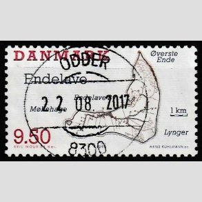 FRIM�RKER DANMARK | 1995 - AFA 1089 - Danske sm��er - 9,50 Kr. flerfarvet - Pragt Stemplet 