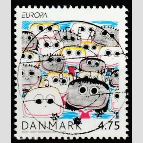 FRIM�RKER DANMARK | 2006 - AFA 1482 - Europam�rker b�rn/unge - 4,75 Kr. - Lux Stemplet Odder
