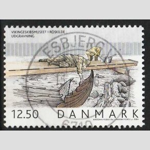 FRIM�RKER DANMARK | 2004 - AFA 1403 - Vikingeskibsmuseet - 12,50 Kr. Udgravning - Pragt Stemplet