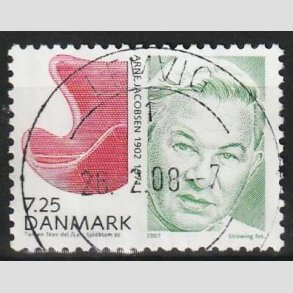 FRIM�RKER DANMARK | 2007 - AFA 1520 - Store danskere I - 7,25 Kr. flerfarvet - Lux Stemplet 