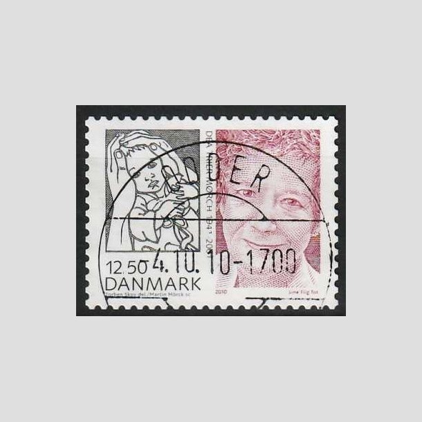 FRIM�RKER DANMARK | 2010 - AFA 1635E - Store danskere 3. - 12,50 Kr. Dea Trier M�rch - Lux Stemplet