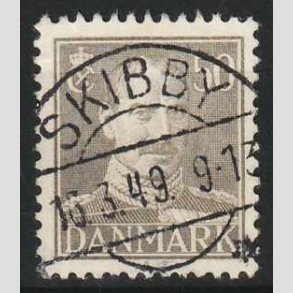 FRIM�RKER DANMARK | 1945 - AFA 289 - Chr. X 50 �re gr� - Lux Stemplet Skibby