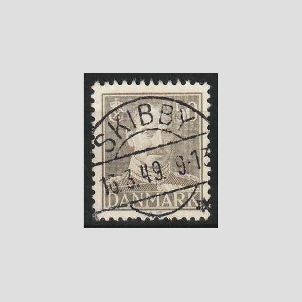 FRIM�RKER DANMARK | 1945 - AFA 289 - Chr. X 50 �re gr� - Lux Stemplet Skibby