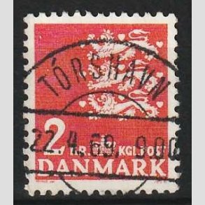 FRIM�RKER DANMARK | 1946-47 - AFA 294 - Rigsv�ben 2 Kr. r�d - Lux Stemplet Torshavn