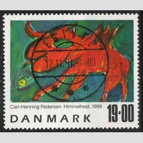 FRIM�RKER DANMARK | 1998 - AFA 1190 - Frim�rkekunst 1. - 19,00 Kr. - Lux Stemplet Egtved